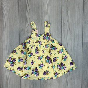 NWT Lacey Lane 5 Mimi Dress‎ Floral Yellow Dress Sundress Girls
